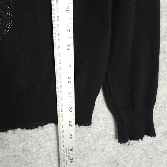 Zadig & Voltaire Cashmere Miss Bis CP Black Skull Sweater - Picture 8 of 9